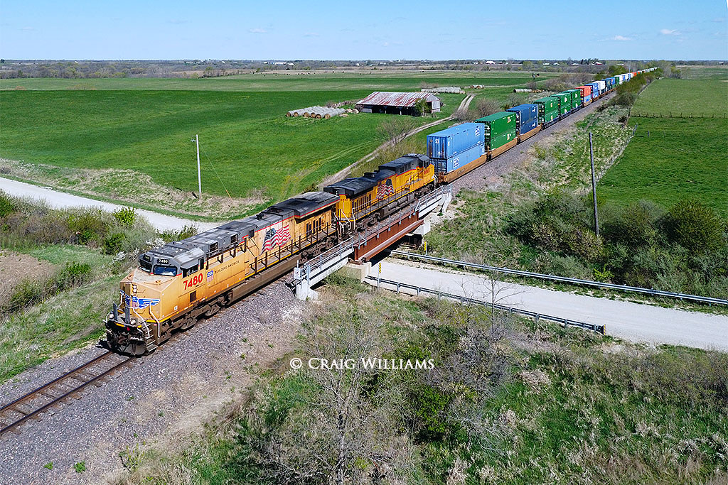 UP 7480 Southbound IG1LC28 North of Millerton IA A Global… Flickr