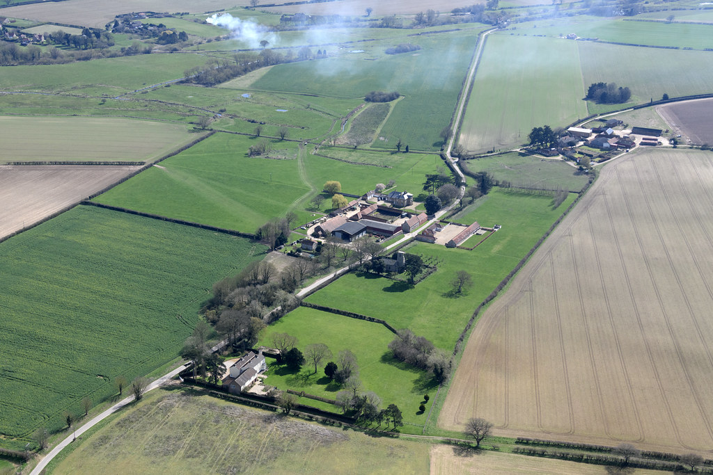 Aerial image Dunton St Peter's Church site of a Norfolk… Flickr