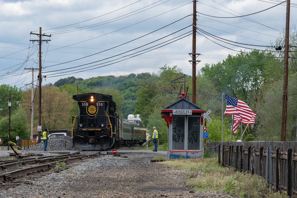 WMSR 558, Frostburg Flyer Ridgeley, WV, 4/23/23 Jacob Leukhardt