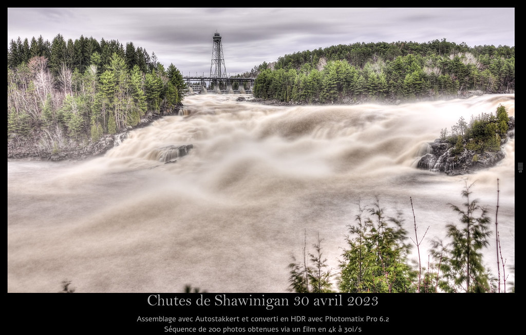 Les chutes de Shawinigan le 30 avril