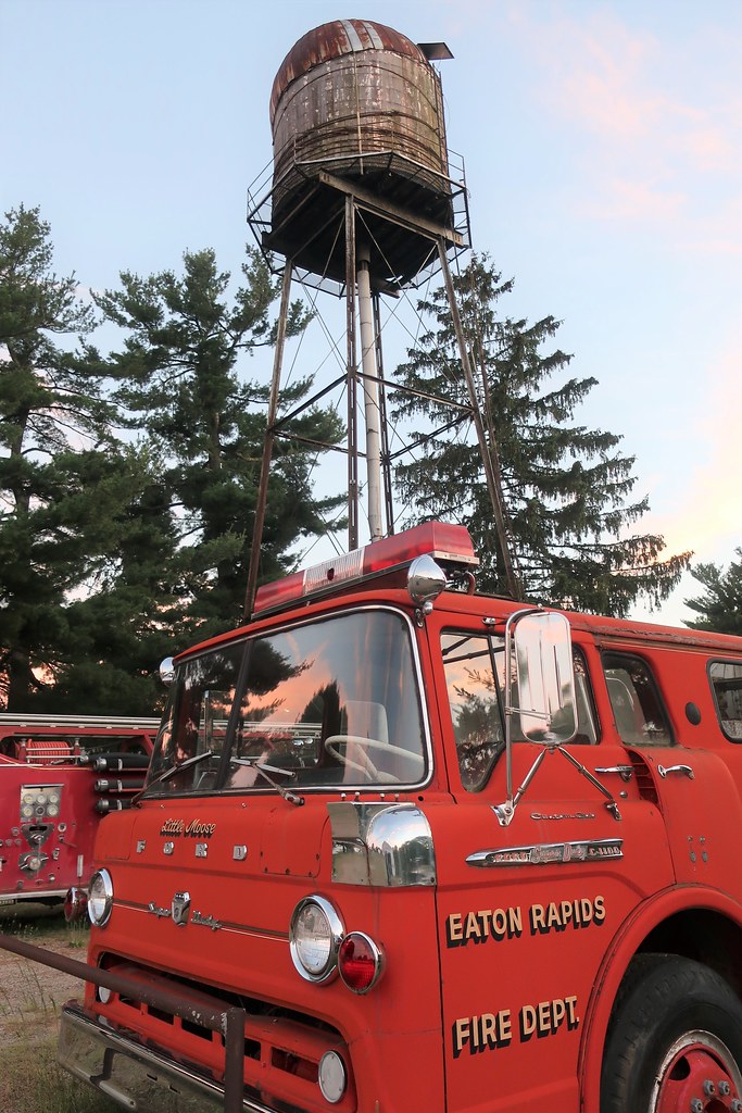 Eaton Rapids Fire Dept. & Old Wooden Water Tower Eaton R… Flickr