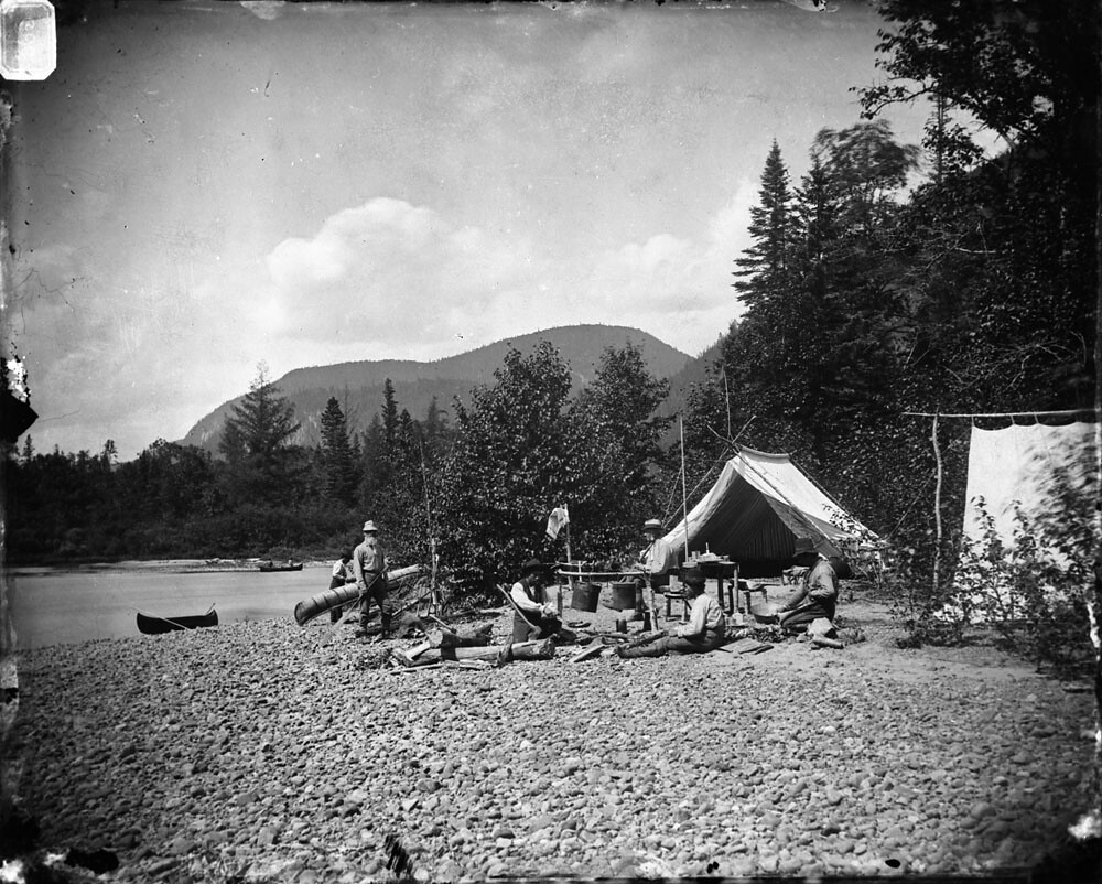 A camping scene, SainteMarguerite River, Quebec / Camping… Flickr