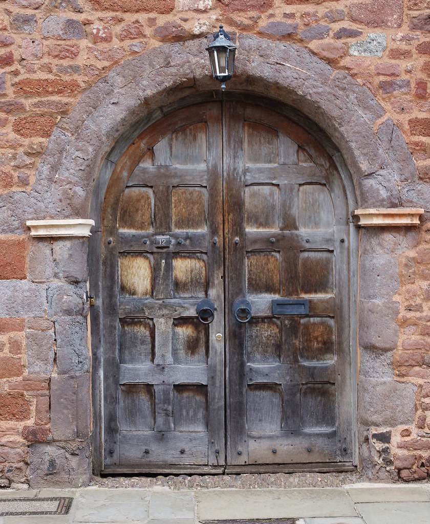 Wooden Door Cathedral Quad, Exeter hereisabee Flickr