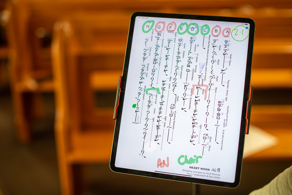 Anne Norman's shakuhachi score Louisa Billeter Flickr