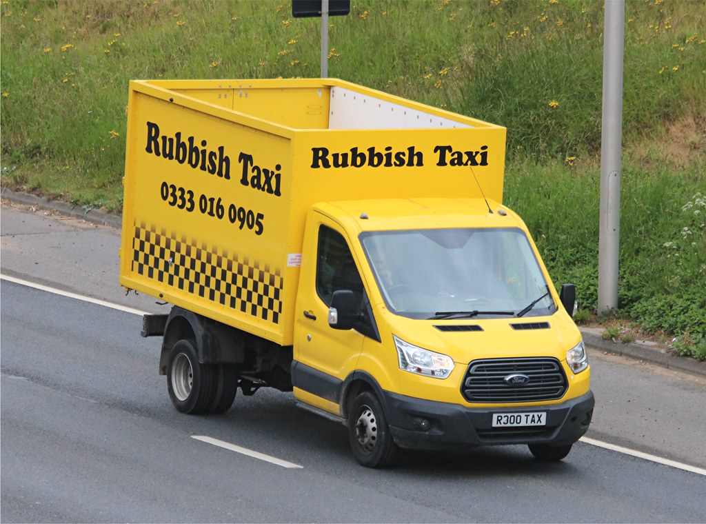 Rubbish Taxi R300 TAX on the A102 140521 ROBERT MATTHEWS Flickr