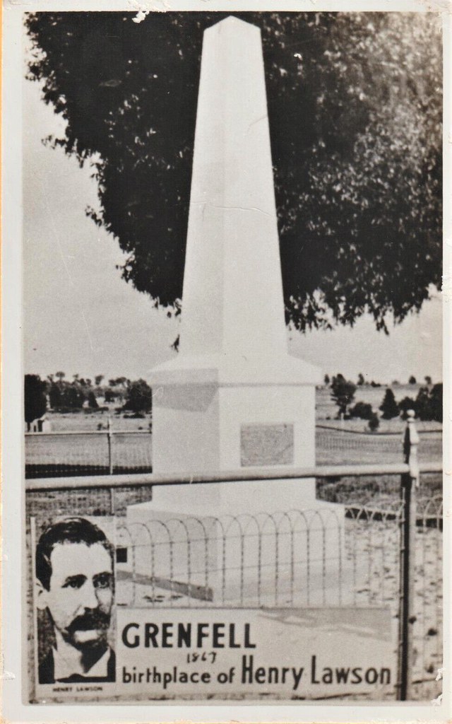 Henry Lawson monument in Lawson Drive, Grenfell, N.S.W. … Flickr