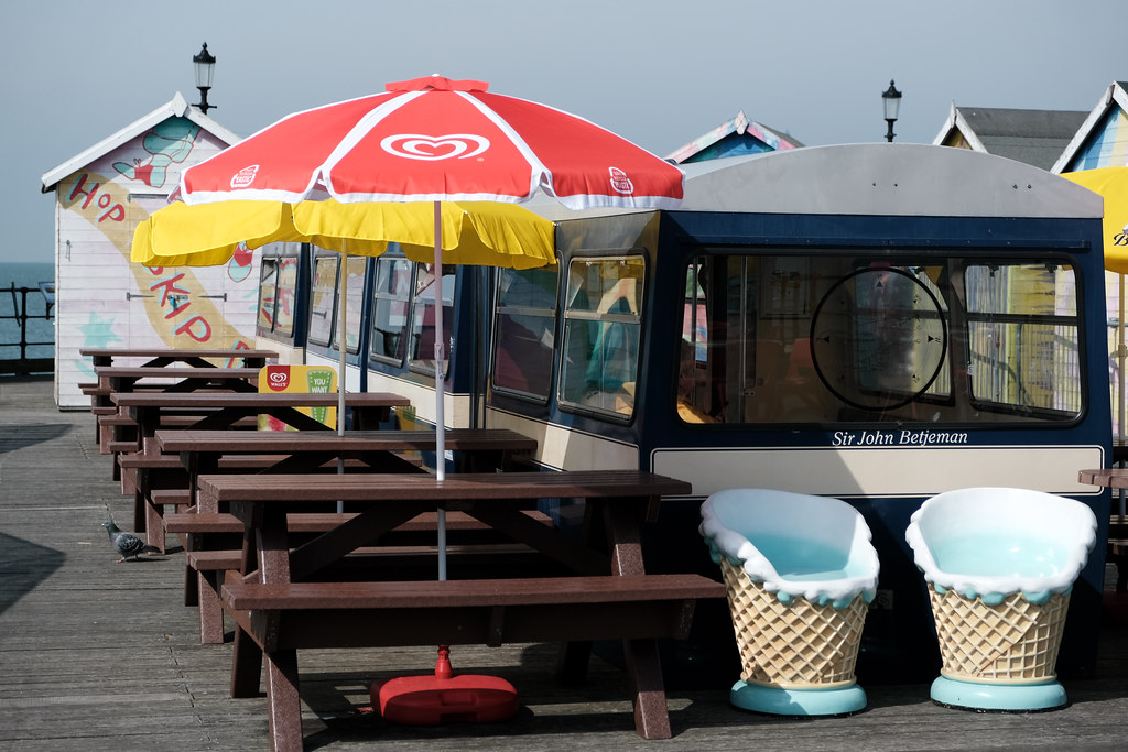 Any seat you like. At the end of Southend Pier there is an… Flickr