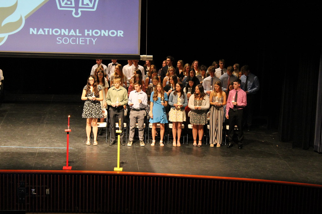 IMG_4195 NHS inductees with candles Plymouth School District Flickr