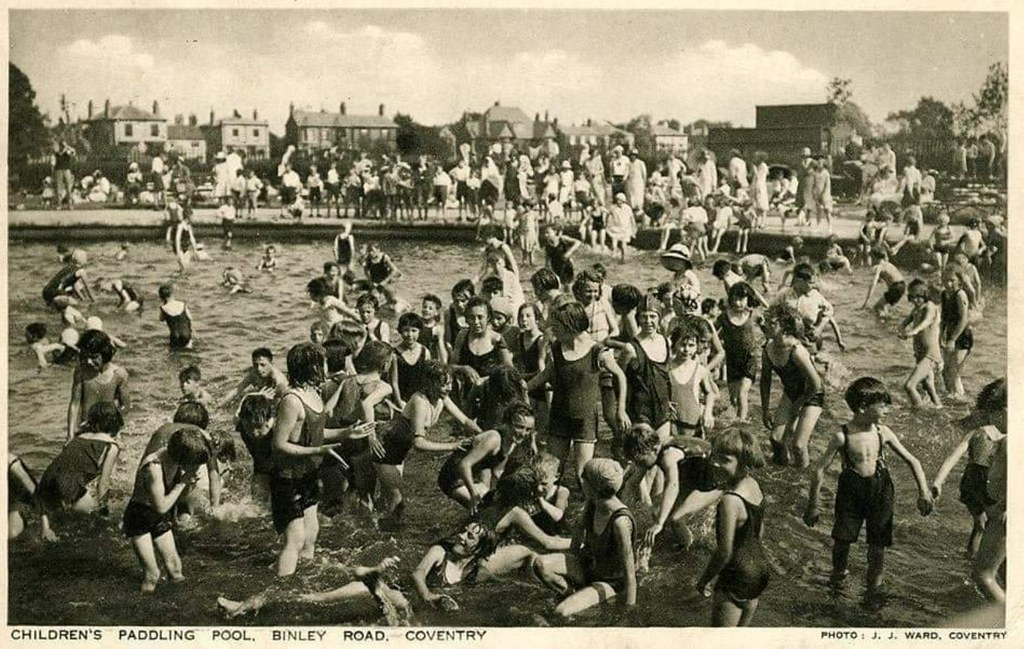 Binley Road paddling pool Lido c1950 Hillfields History Group