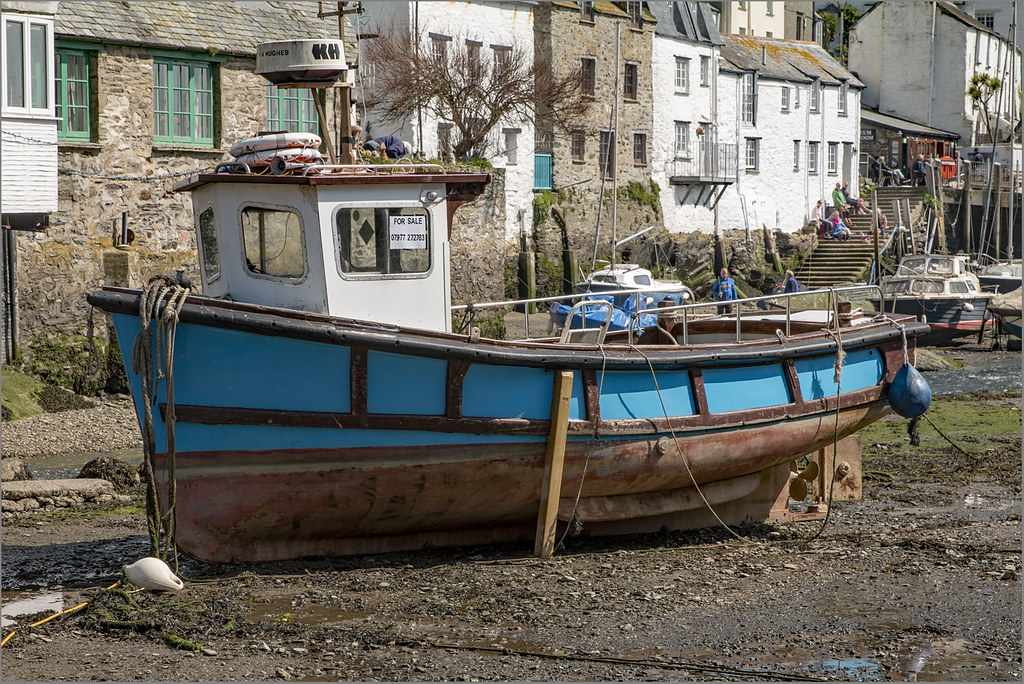 IMG_1903 For Sale! Low tide in Polperro harbour Peter Tyrer Flickr