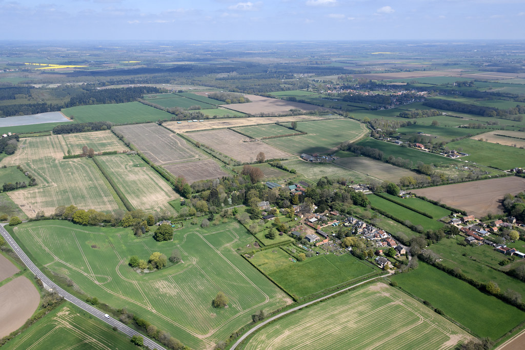 Shouldham Thorpe aerial image. Site of a Norfolk Lost Vill… Flickr