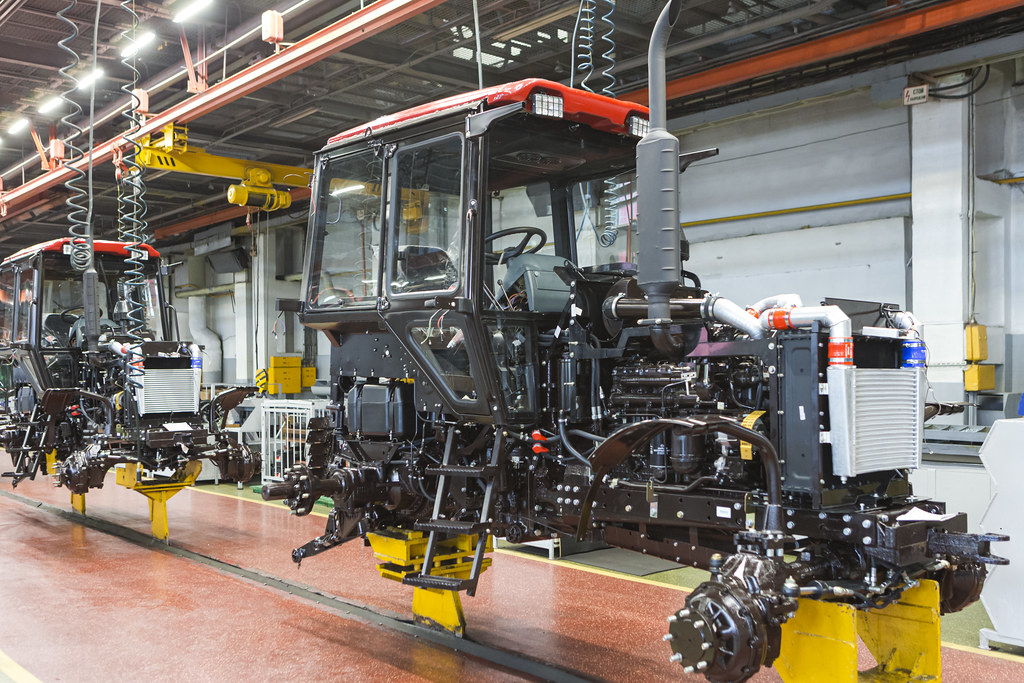 Tractor Body and Chassis on Assembly Conveyer of Tractors … Flickr