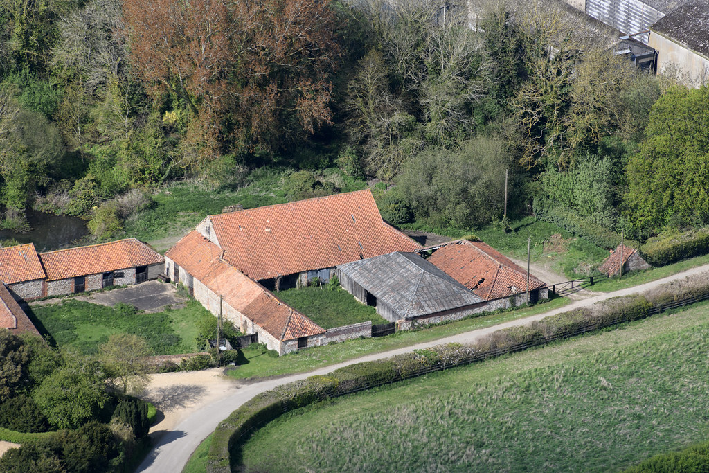 Well Hall aerial image Gayton in West Norfolk. The sourc… Flickr