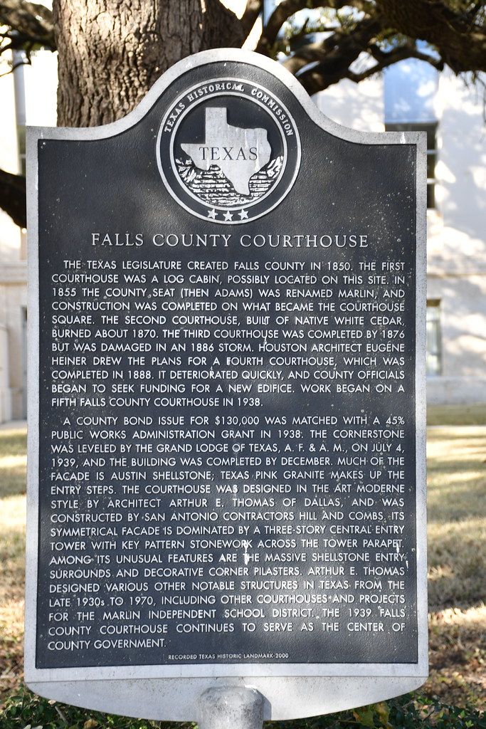Falls Courthouse (Marlin, Texas) Historic Falls County Cou… Flickr