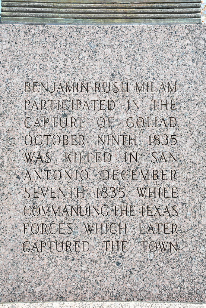 Benjamin Rush Milam Statue (Cameron, Texas) a photo on Flickriver