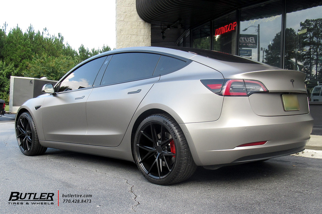 Tesla Model 3 with 20in Niche Misano Wheels and Michelin Pilot Sport 4S