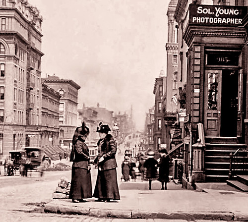 Two Ladies Talking, about 1912 | In front of Sol Young's Pho… | Flickr