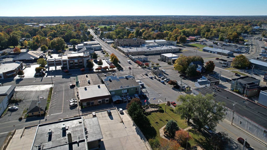 Aerial view of downtown Crossville, Tennessee [03] a photo on Flickriver