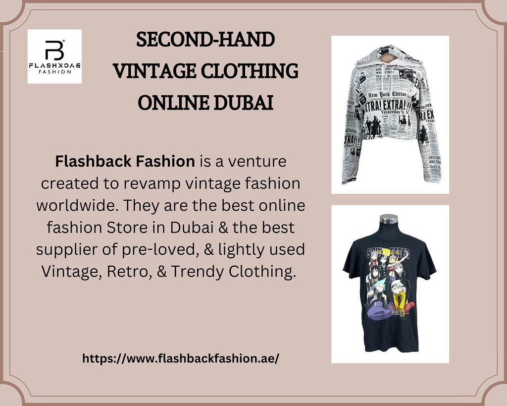 SecondHand Vintage Clothing Online Dubai Upcycled Fashi… Flickr