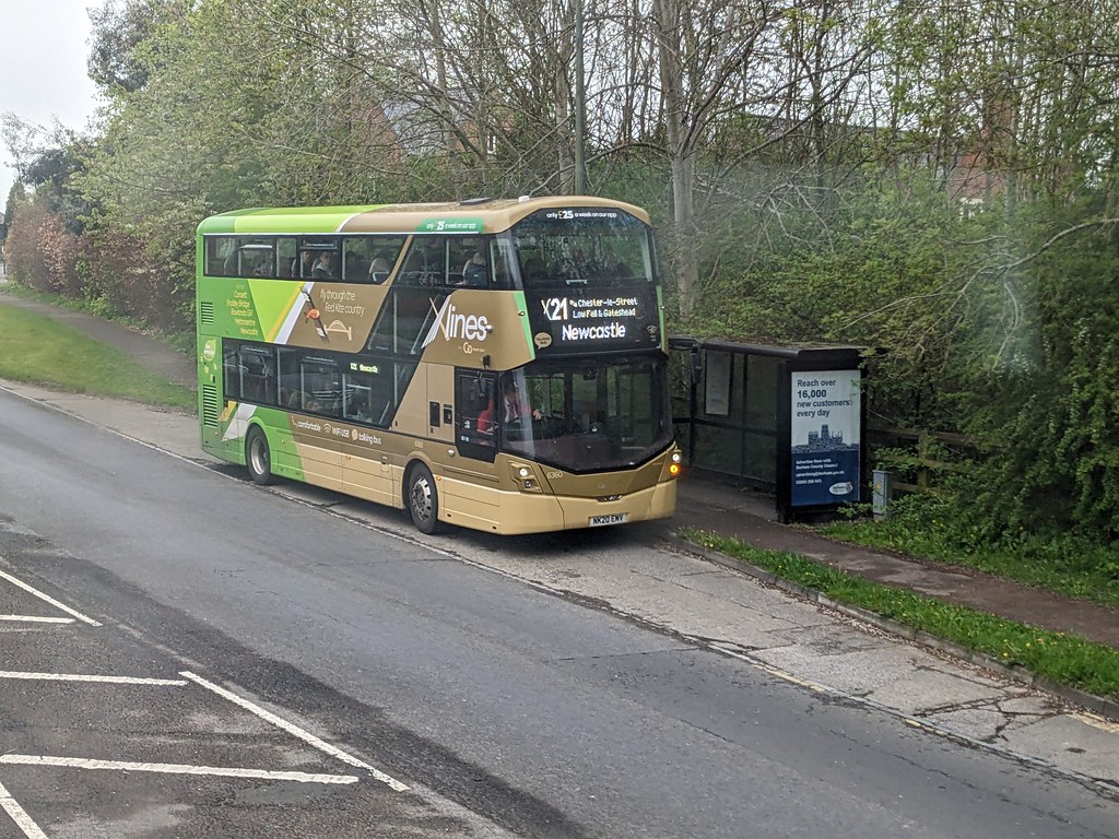 Go North East Bus 6360 (NK20 EMV) in Nevilles Cross (Durha… Flickr