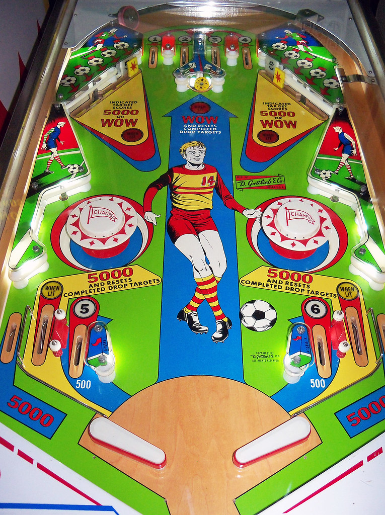 Kicker Playfield for the Kicker pinball machine. (Gottlieb… Flickr
