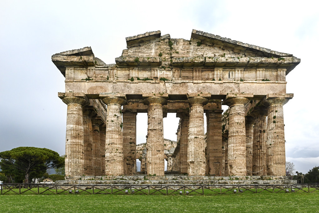 Paestum Temple of “Hera II” West Facade [4] Temple Plan… Flickr