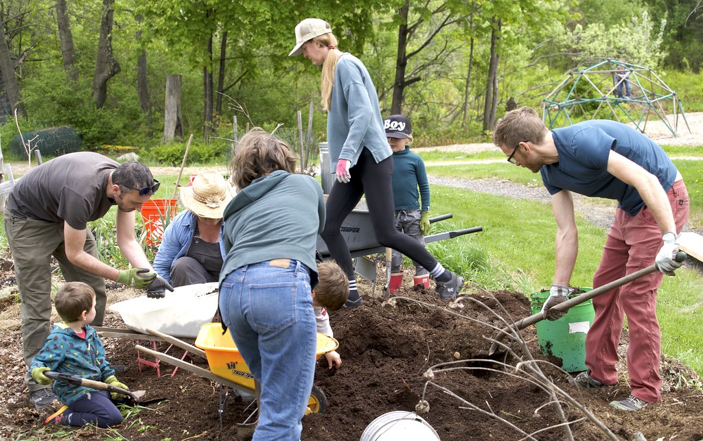 Gardening at the Early Choldhood 2023 AvdP 5 Maine Coast Waldorf