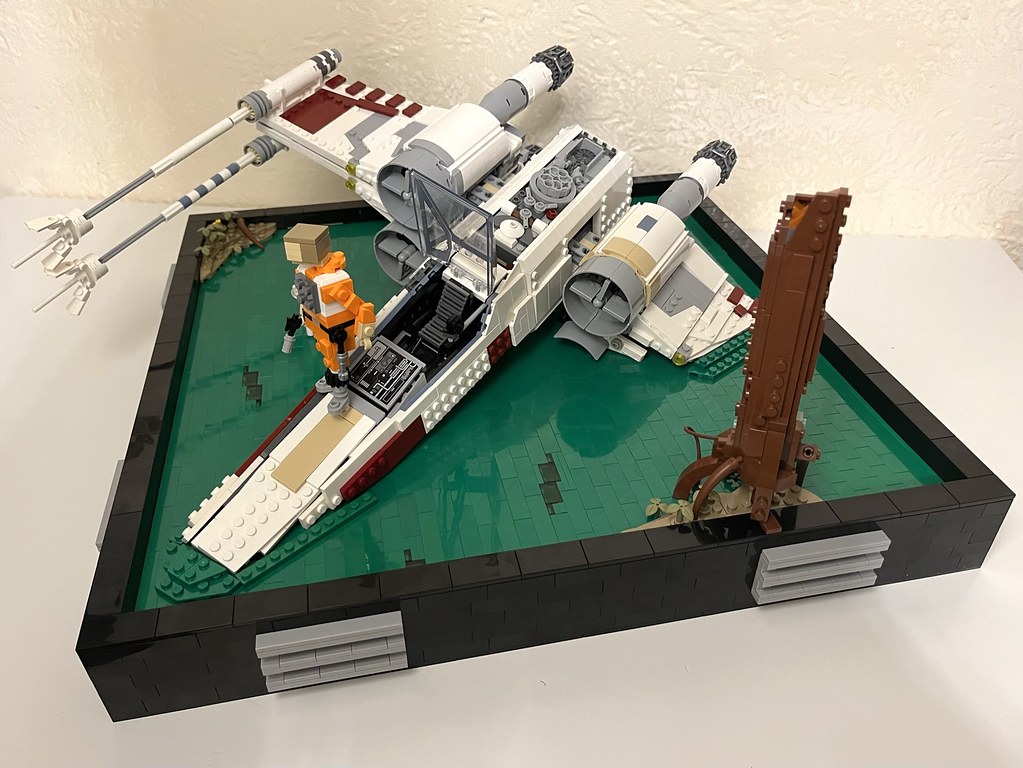 Xwing on Dagobah Diorama Built for the Return of Your Jed… Flickr