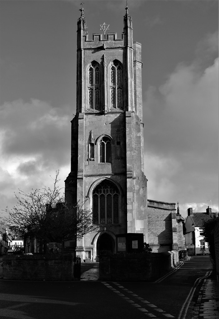 Black & White, St. Benedict Anglican Church, Glastonbury, … Flickr