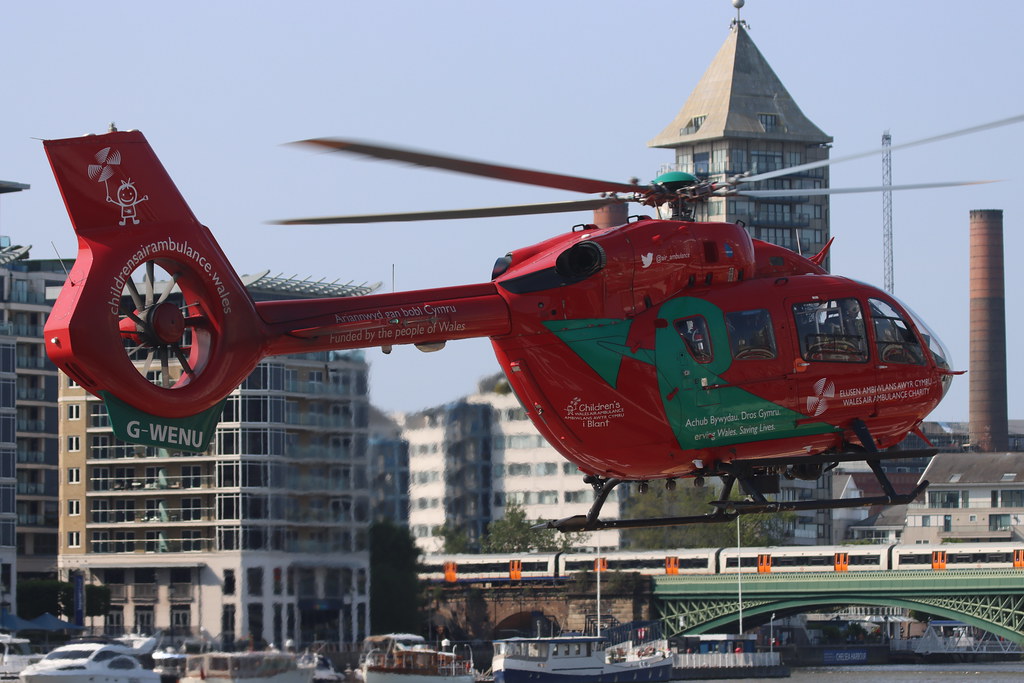 Wales Children's air ambulance EC145 GWENU Sam Jennings Flickr