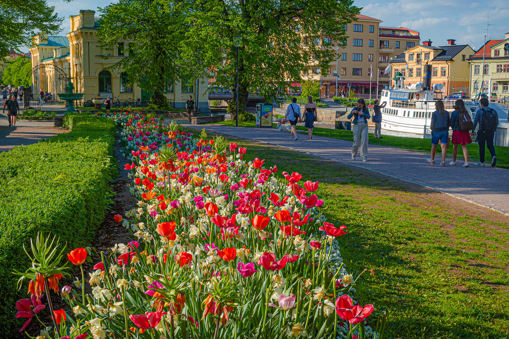 Uppsala the City Garden, the flowers spread happiness in t… Flickr