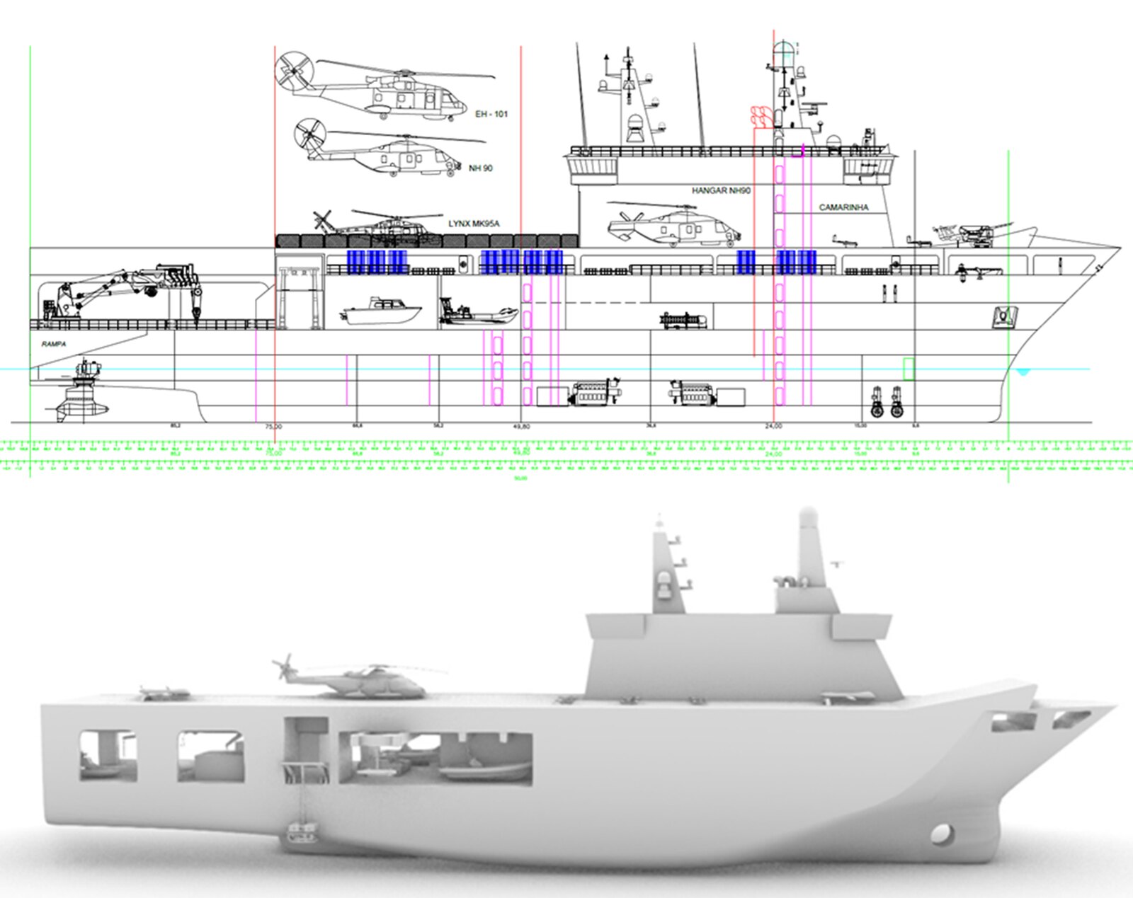 Multifunctional Naval Platform the small aircraft carrier that