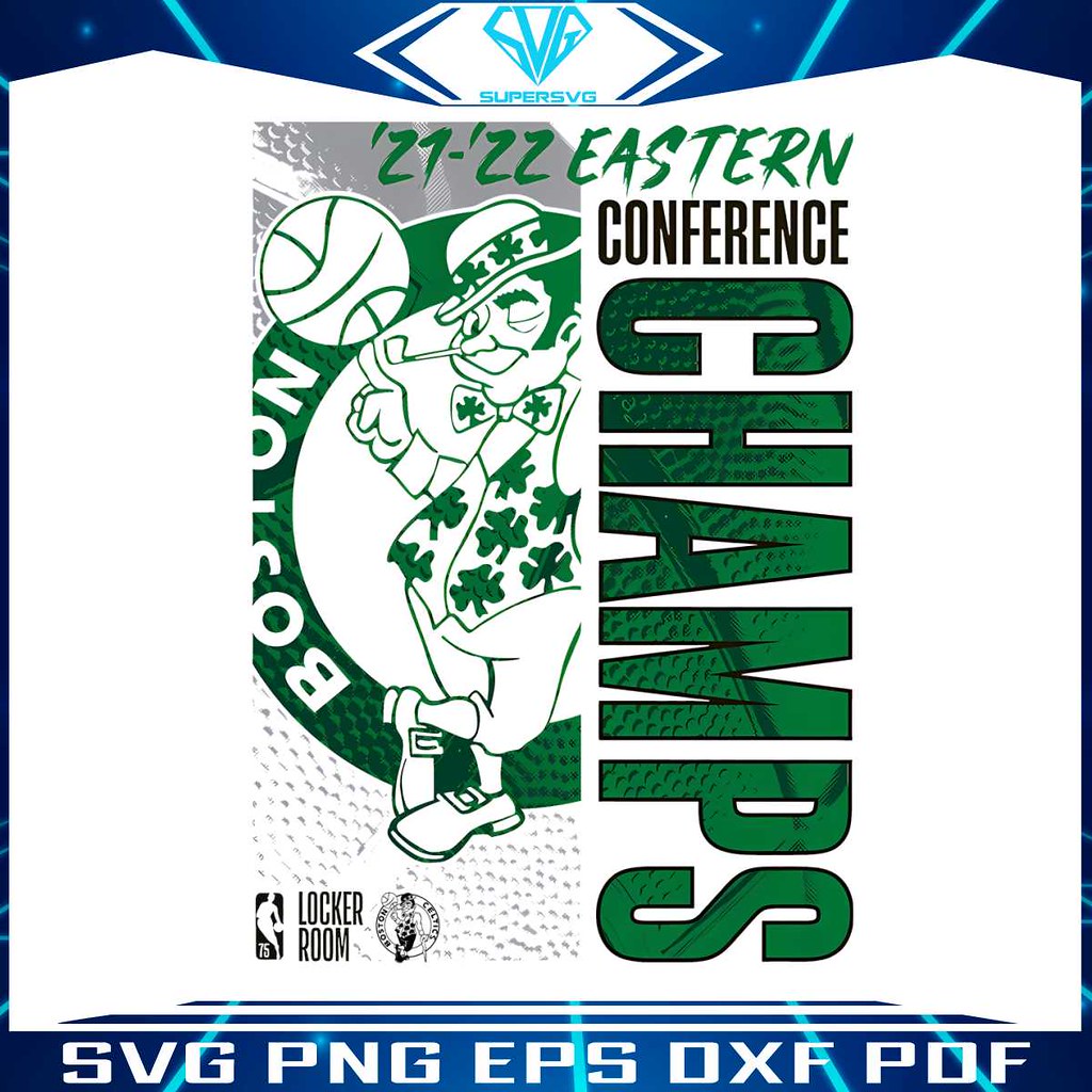 Boston Celtics Eastern Conference Champions 2023 PNG Silho… Flickr