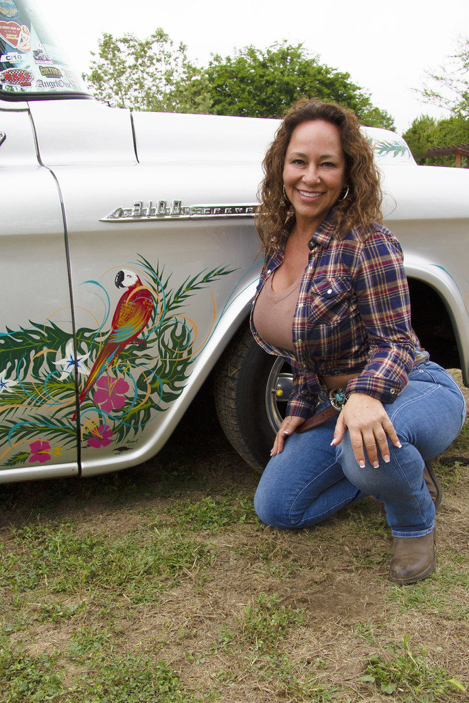 HRH53 Hot Rod Holly at the Fallbrook Car Show. Frank FTRPhoto