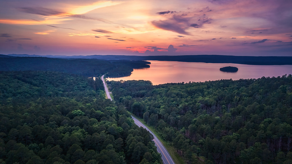 Lake Maumelle Sunset. Little Rock, Arkansas. 2023. Flickr