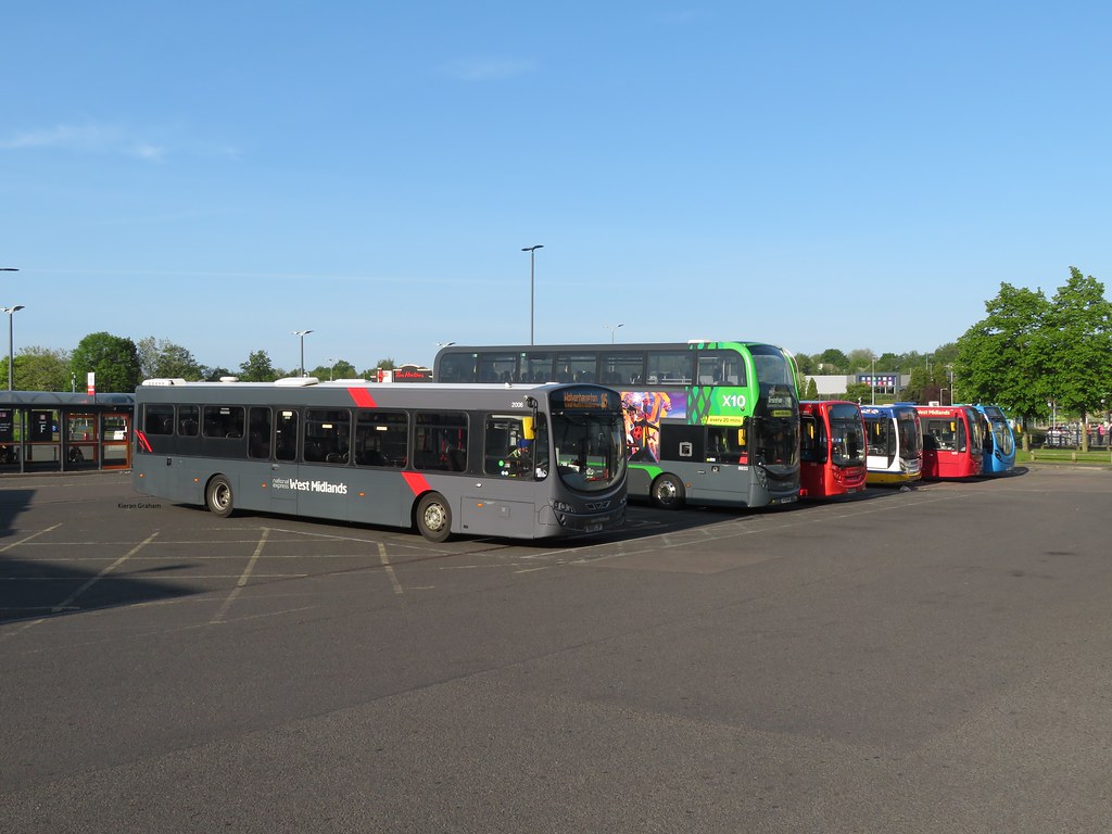 Merry Hill Buses A lineup of National Express West Midland… Flickr