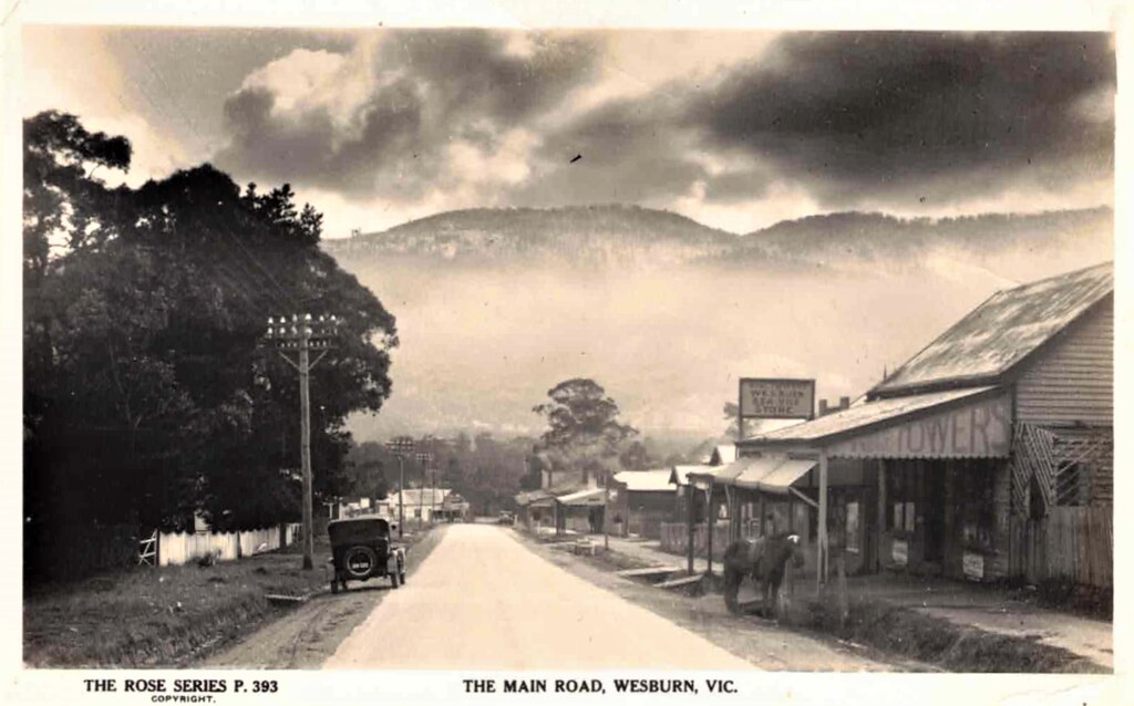 Main Road, Wesburn, Victoria circa 1920s a photo on Flickriver