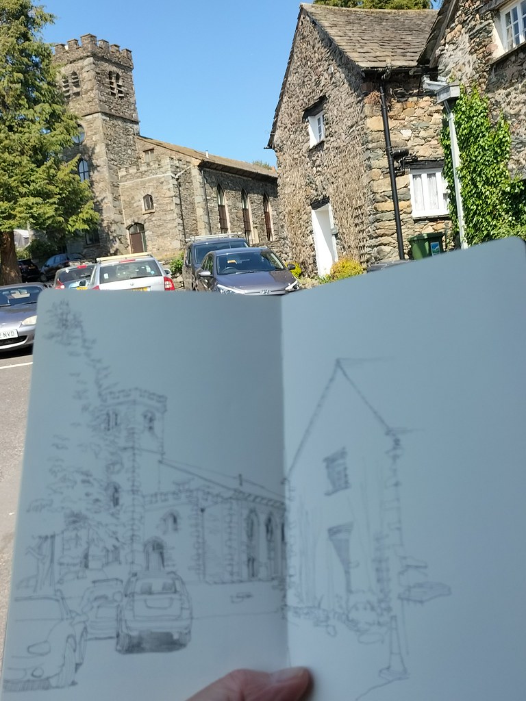 Sketching at How Head, Ambleside, Cumbria Sketching in the… Flickr
