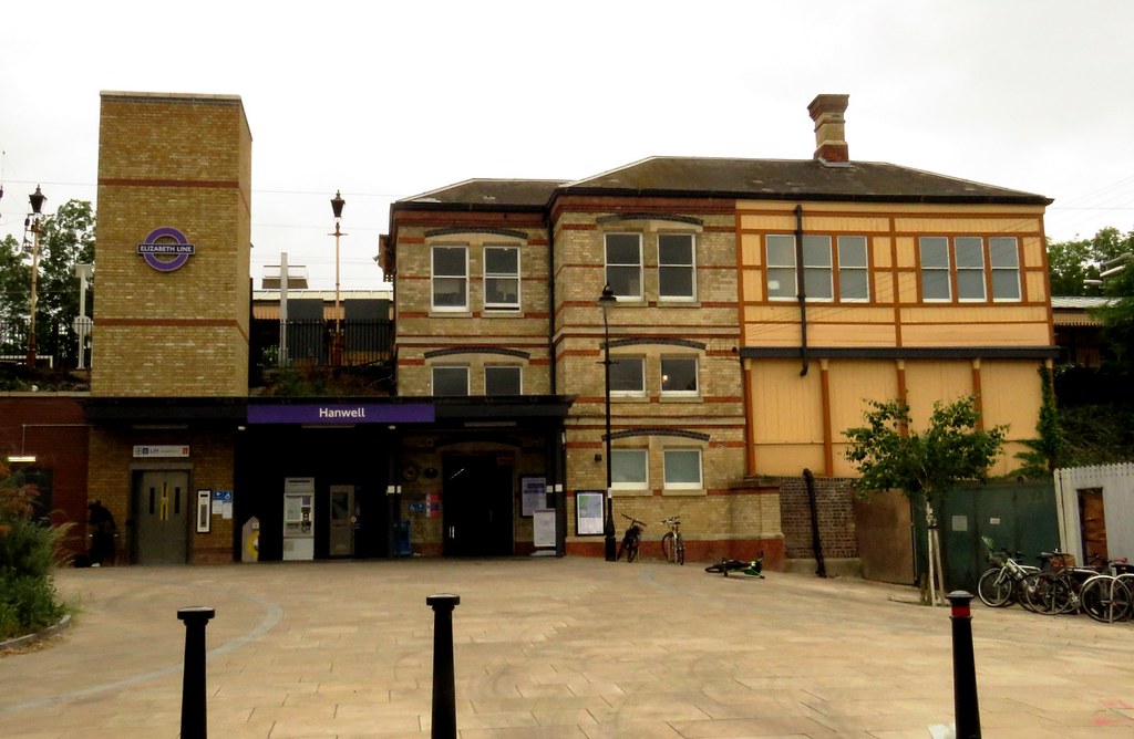 Hanwell station The Campbell Road entrance of Hanwell stat… Brian
