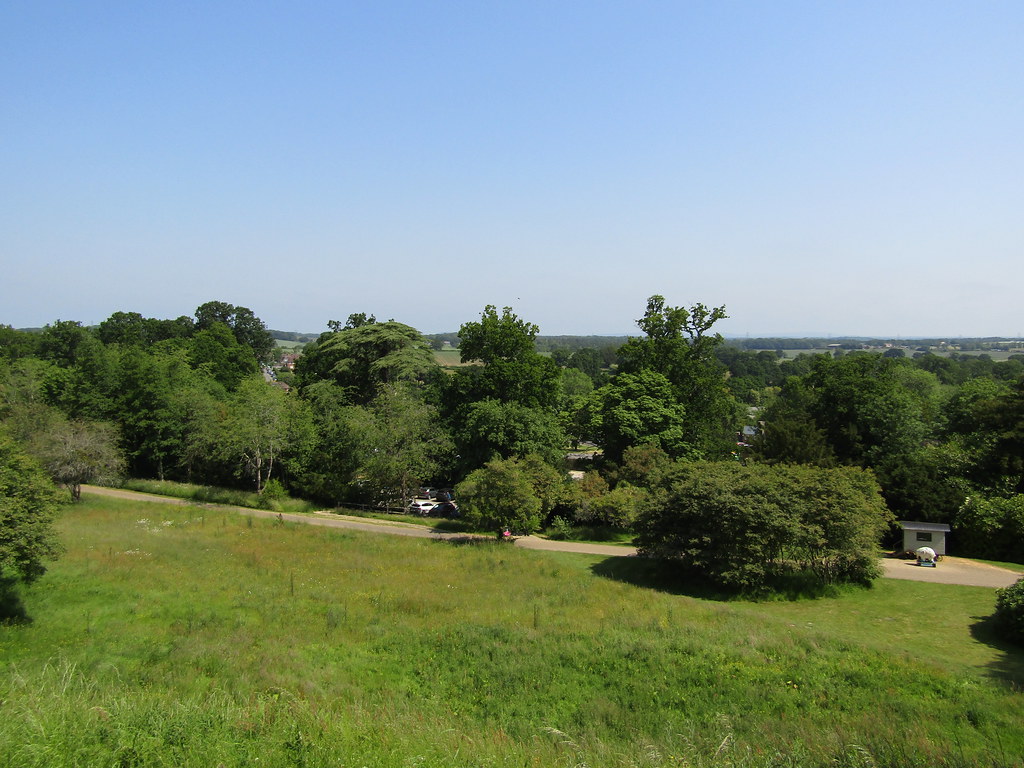 Looking down to the car park area Petworth Park, West Suss… Flickr