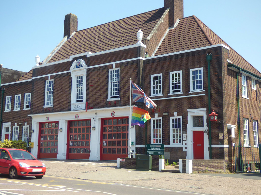 Kings Norton Community Fire Station with pride flag a photo on Flickriver