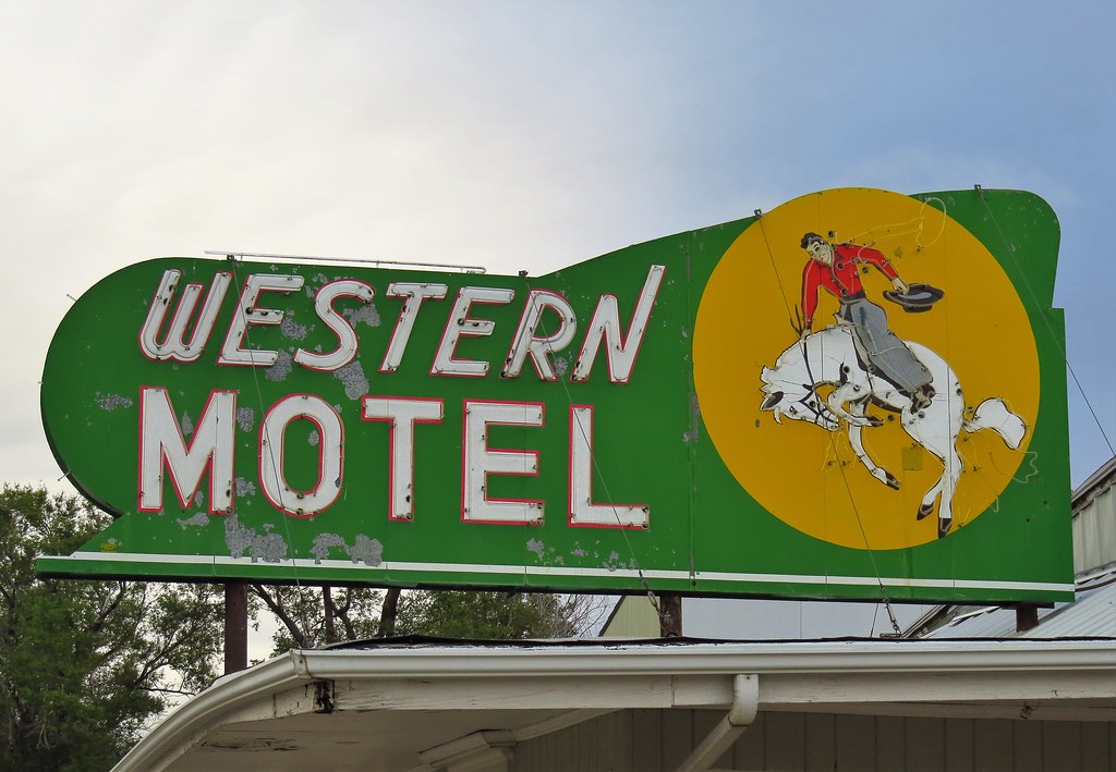 Western Motel Sign Hershey, Nebraska Larry Myhre Flickr
