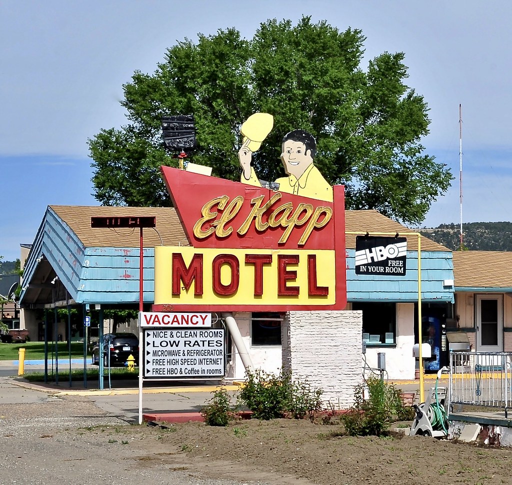 Raton, New Mexico The sign has vanished and the El Kapp Mo… Flickr