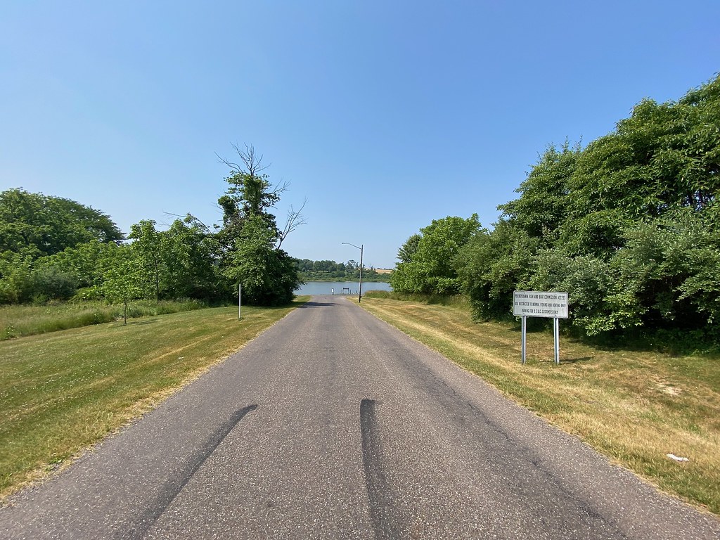 Road to the Boat Ramp Seen in Briar Creek Lake Park, Colum… Flickr