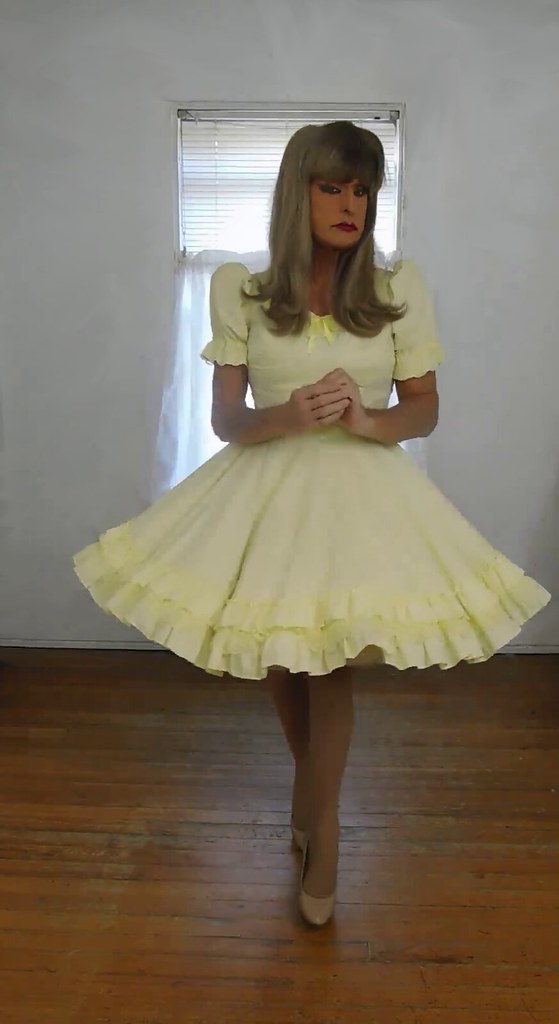 yellow square dance dress Cindy Denmark Flickr