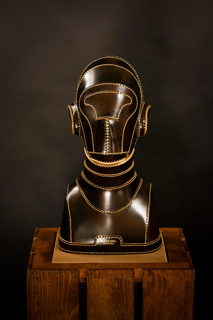 Leatherhead in Black and Gold A leather head made for mode… Flickr