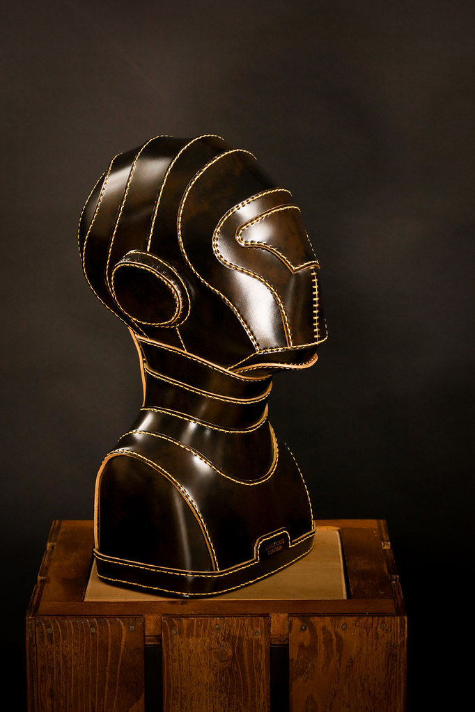 Leatherhead in Black and Gold A leather head made for mode… Flickr