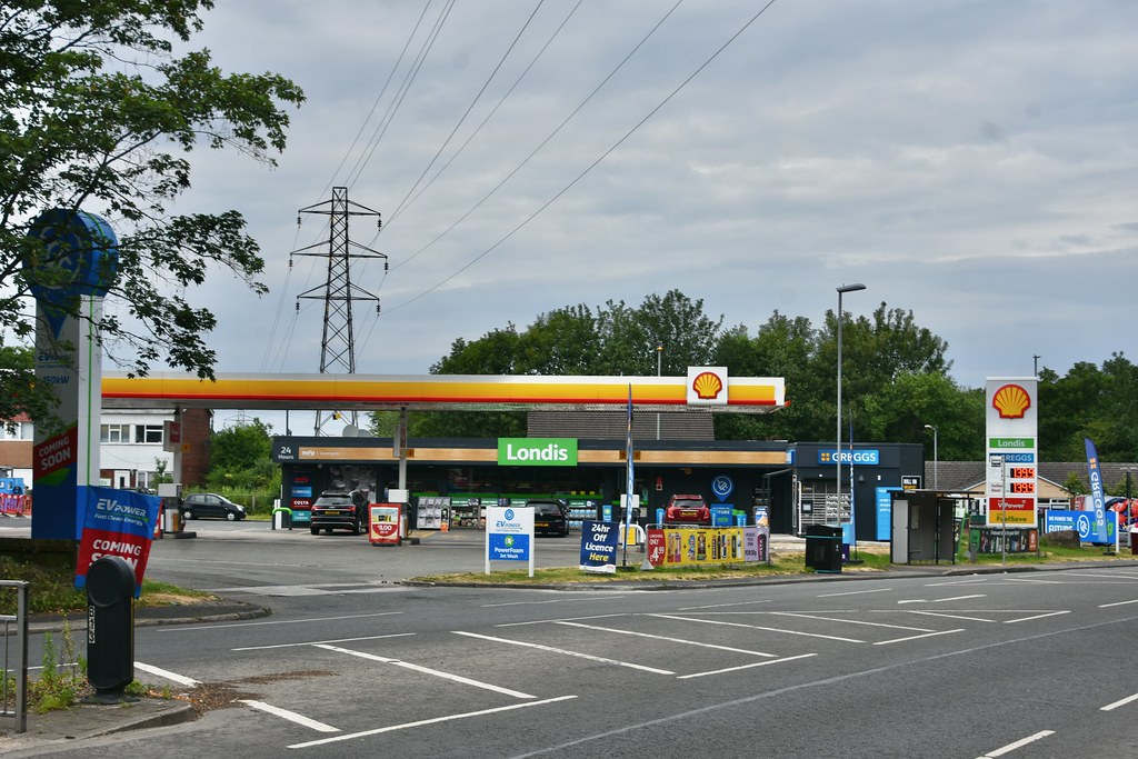 Shell, Greengate Middleton Lancashire 2023. A former Total