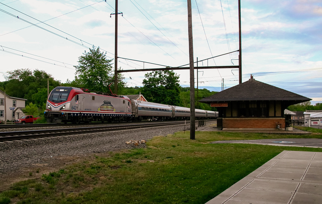 Amtrak 642 Christiana, PA Amtrak 642, an Amtrak ACS64 e… Flickr