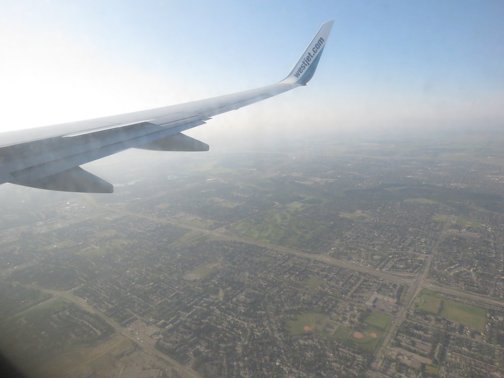 IMG_1365 On eastbound Westjet airplane flying over Calgary… Flickr